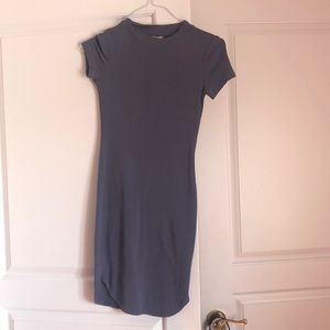 Blue/Purple tight shortsleeved dress